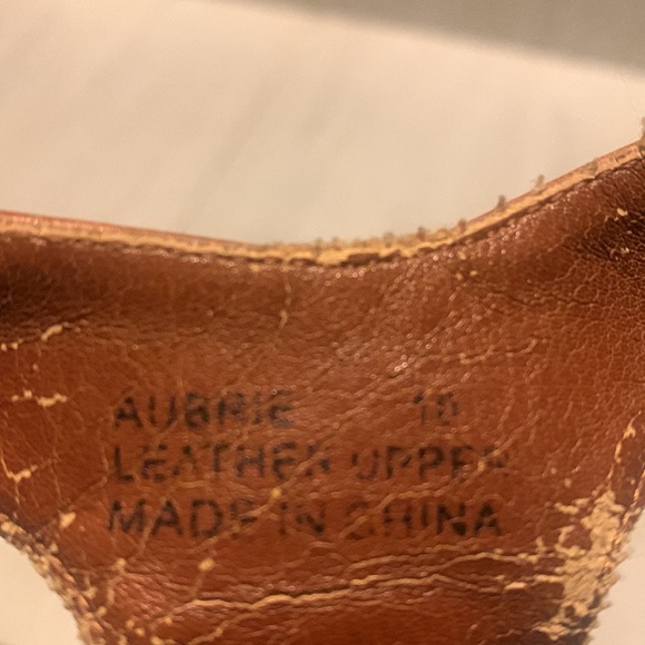 N.Y.L.A. Women's Brown Leather Strap Heeled Sandals Size 10 (FLAWS) - Picture 15 of 15